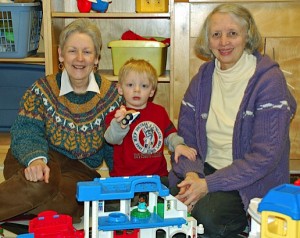 Child with Nursery Caregivers